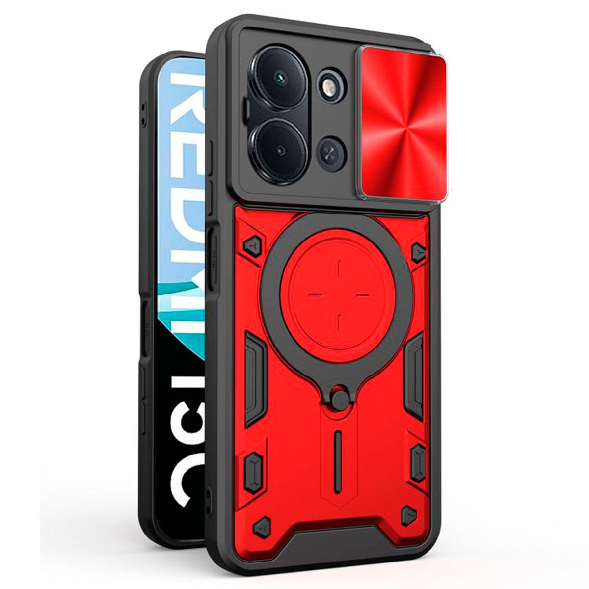 GENERICO - Estuche Armo Protección Camara Compatible con Redmi Xiaomi 15C Negro