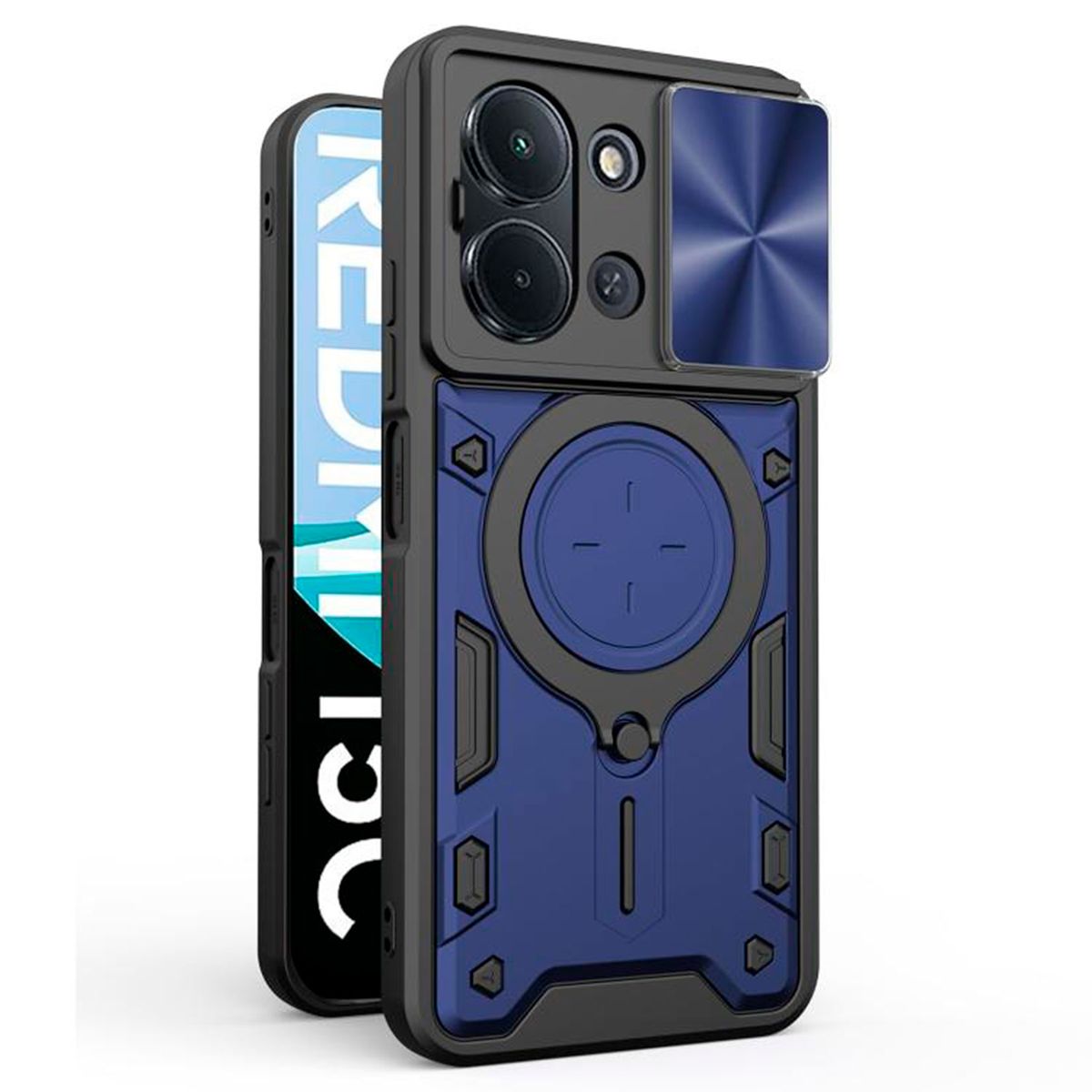 GENERICO - Estuche Armo Protección Camara Compatible con Redmi Xiaomi 15C azul