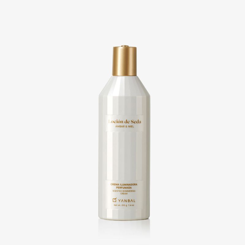 YANBAL - Loción de Seda Hidratante Ambar y Miel Crema iluminadora Perfumada 210g