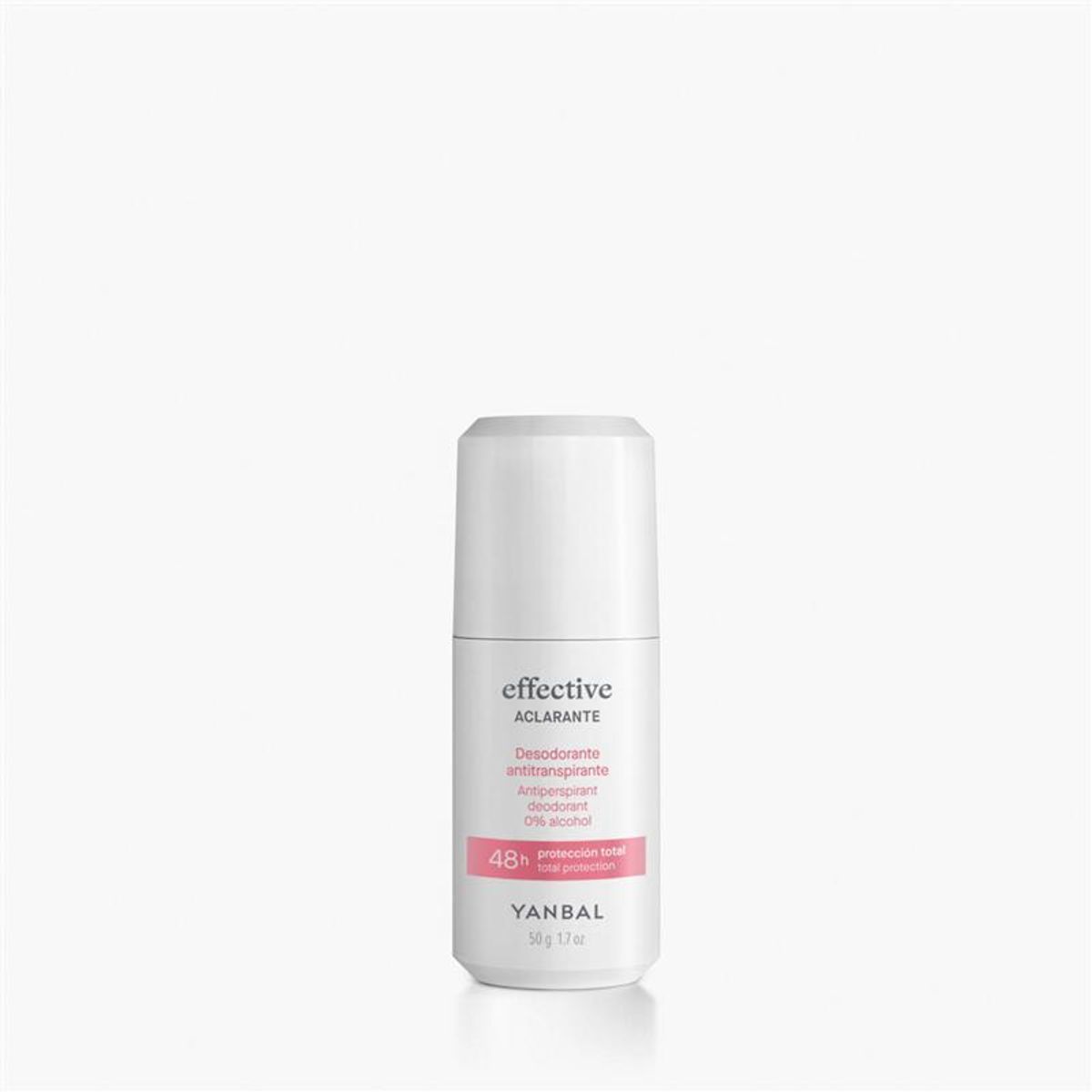 YANBAL - Desodorante Aclarante Antitranspirante Effective Roll On Protección 48h 50 g