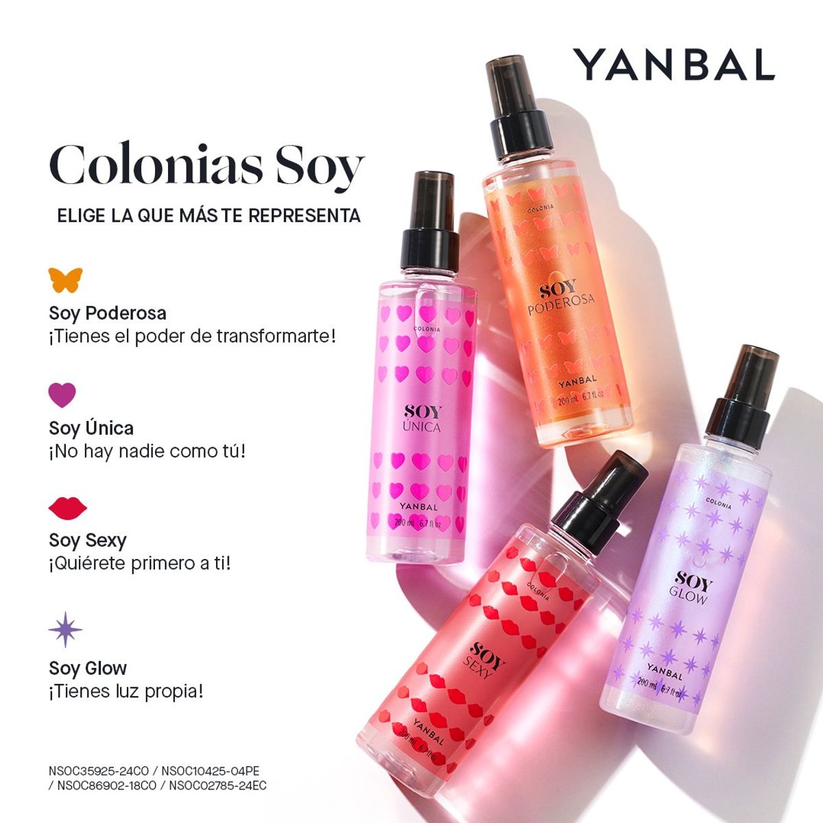 YANBAL - Colonia Body Splash Para Mujer Soy Sexy Aroma Maderoso Ambarado 200 ml