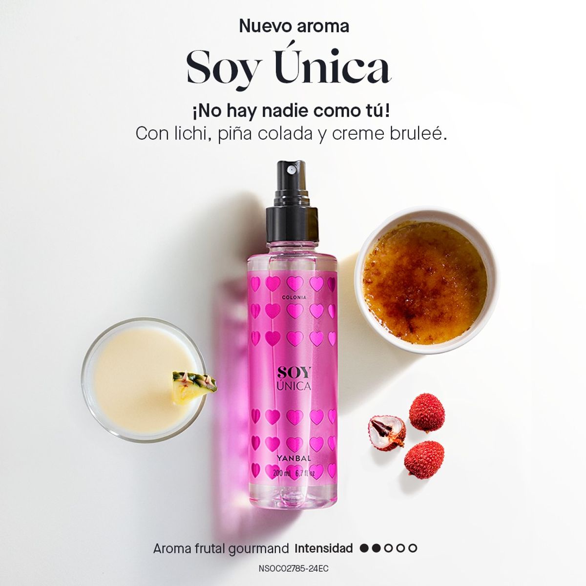 YANBAL - Colonia Body Splash para Mujer Soy Única Aroma Frutal Gourmand 200 ml