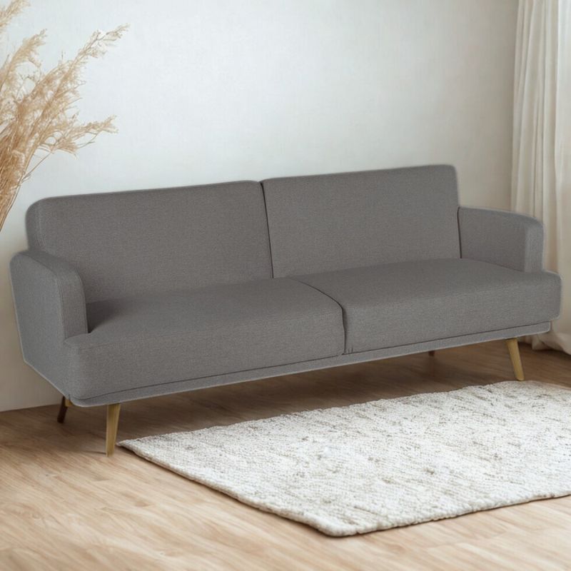 GENERICO - Sofá Cama Reclinable gris Italy Moderno Multifuncional 3 puestos