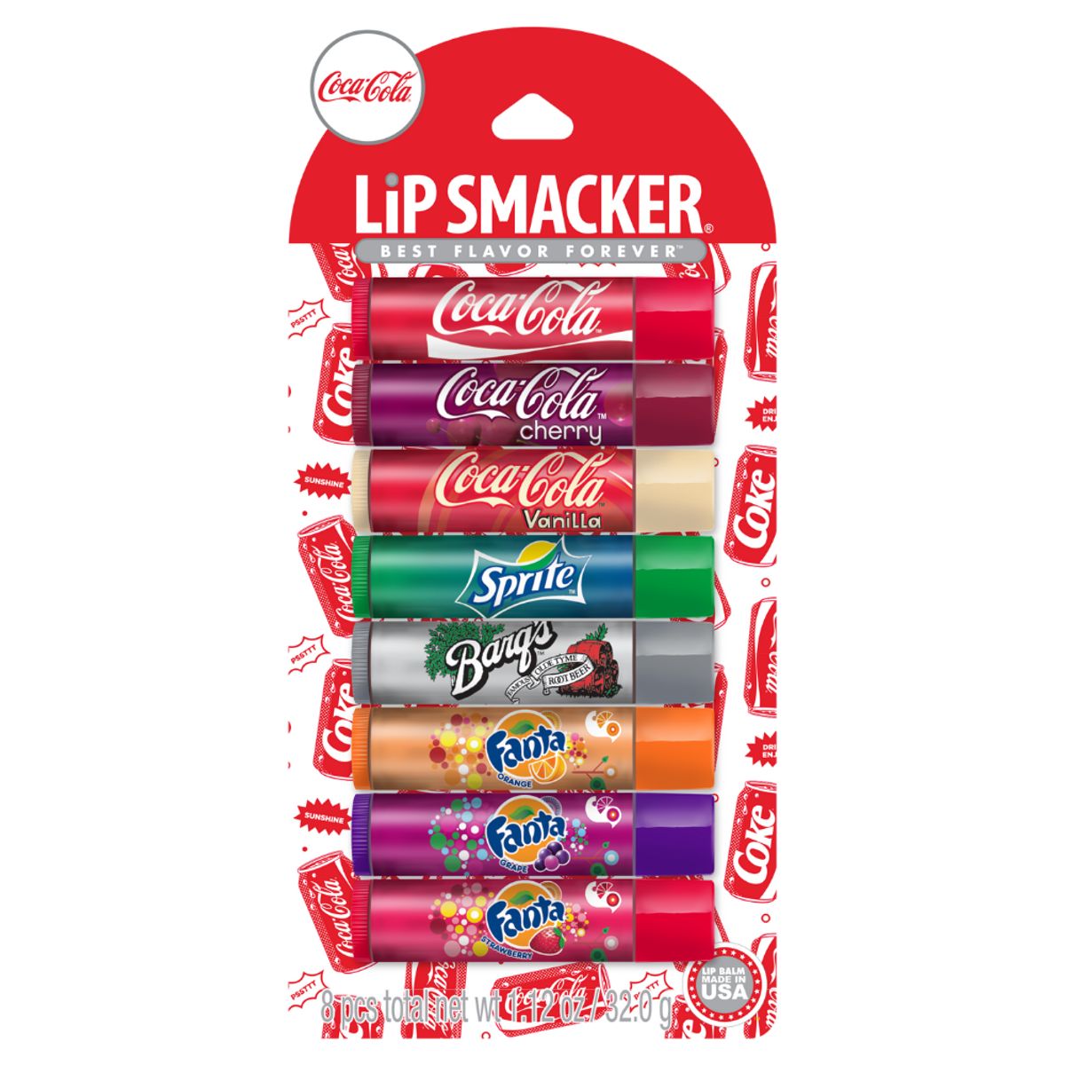 LIP SMACKER - Bálsamo Labial Lip Smacker - Coca Cola - Party Pack x8 32gr