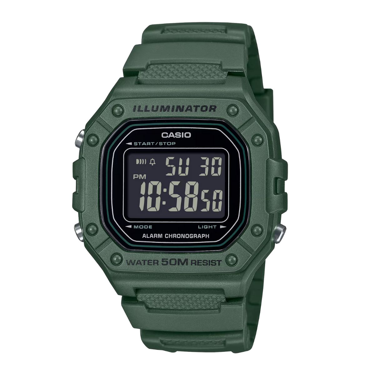 CASIO - Reloj Casio W-218H-3B Diseño Deportivo