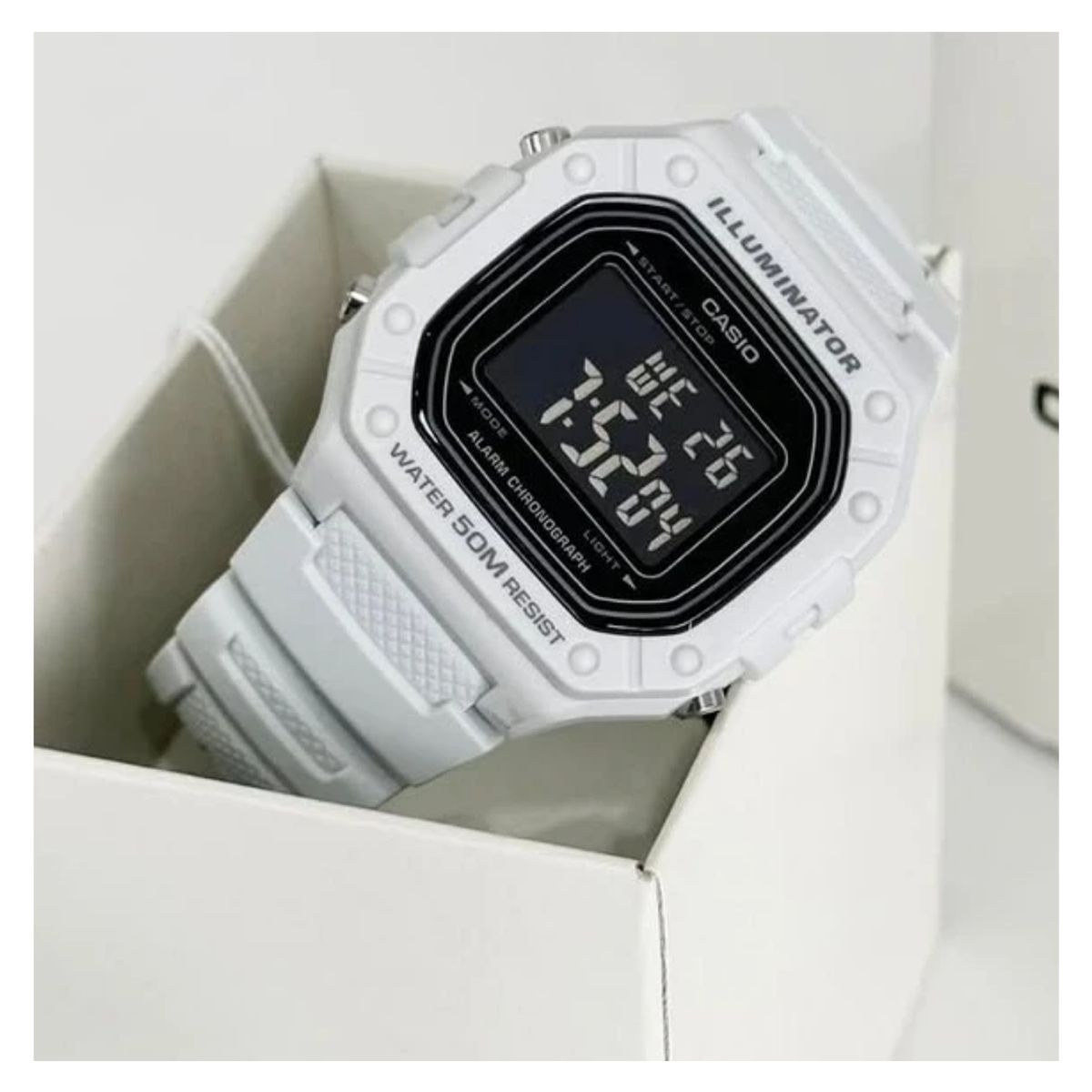 CASIO - Reloj Casio Hombre W-218H-8B Diseño Deportivo