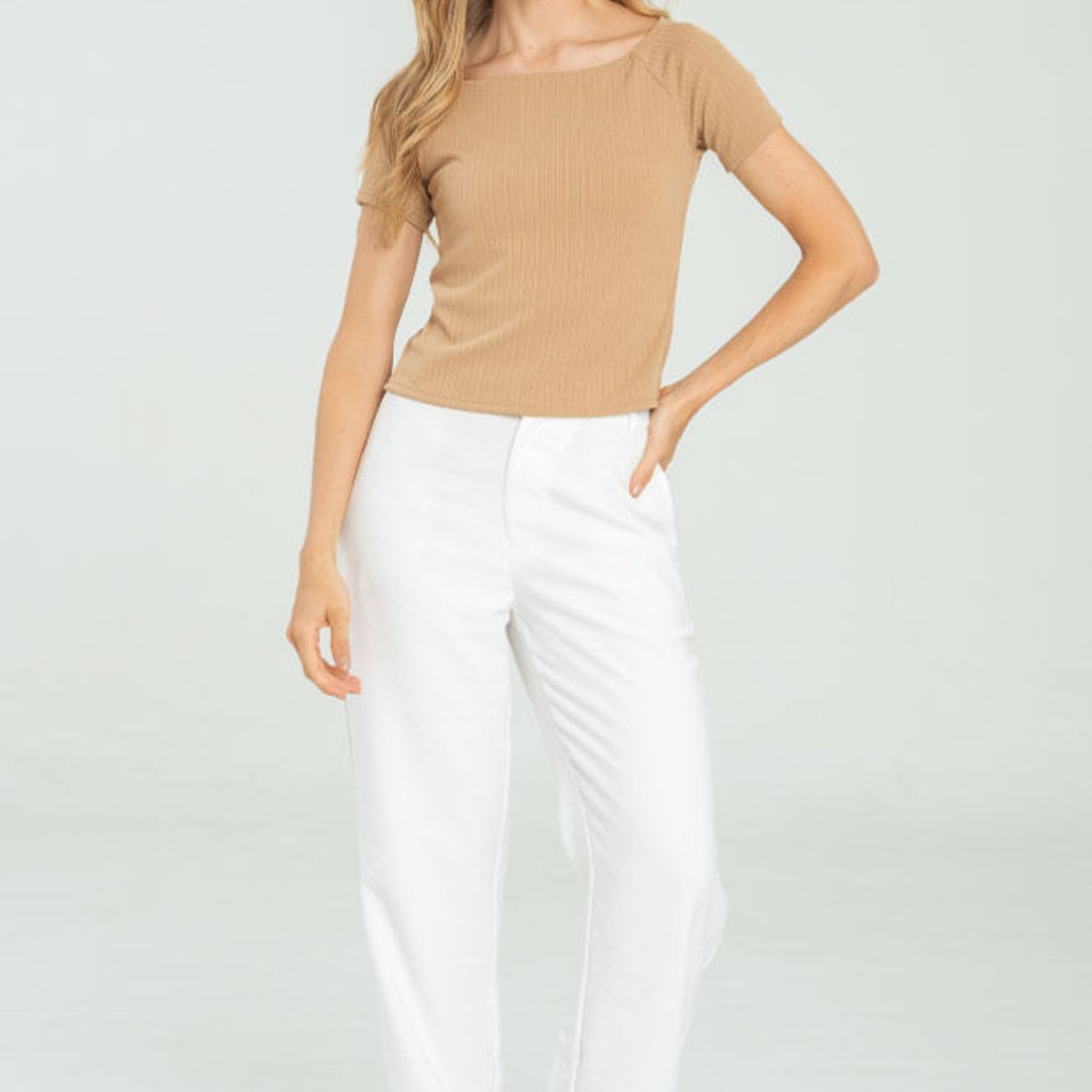 RAGGED - Pantalon etthia Blanco crudo Ragged