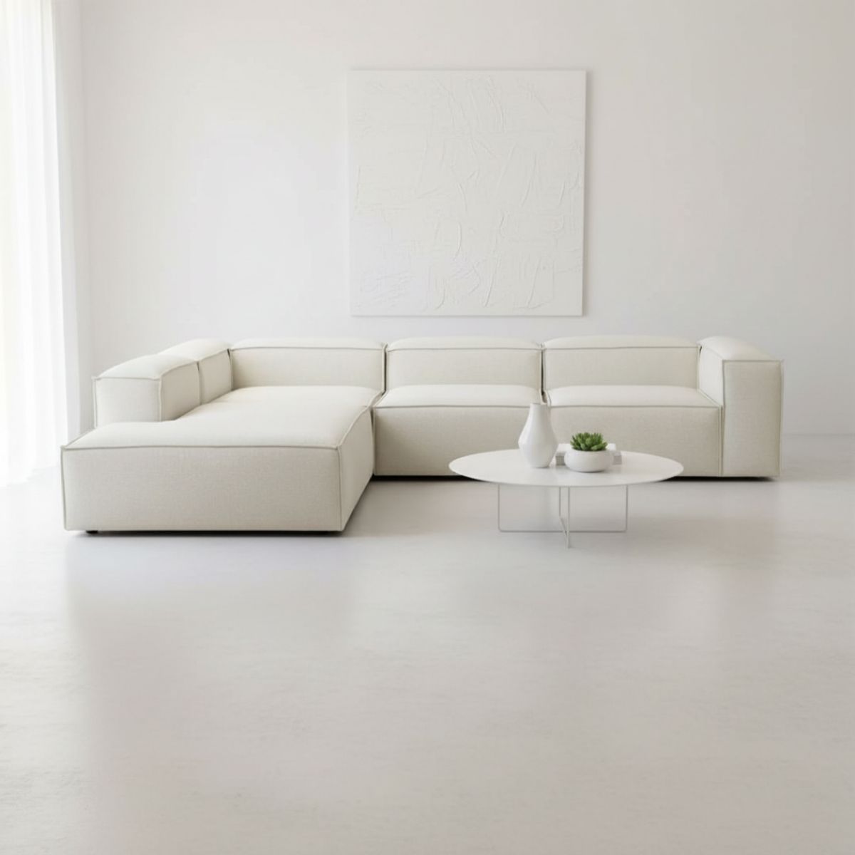 GENERICO - Sala Modular Verona 7 Puestos en L Moderno