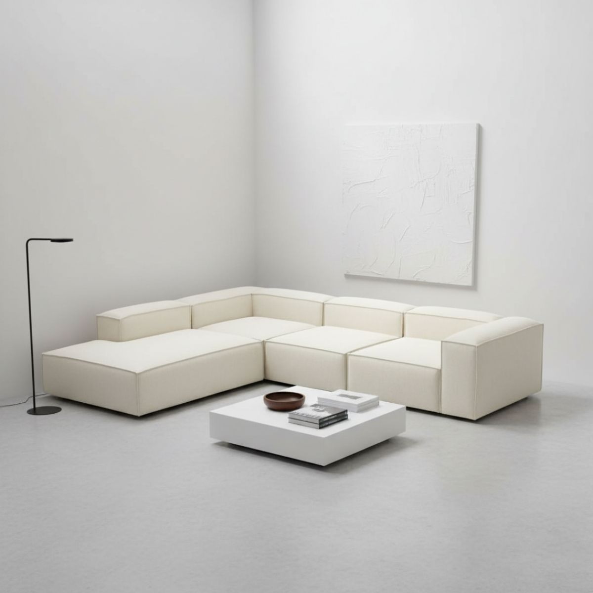 GENERICO - Sala Modular Verona 7 Puestos en L Moderno