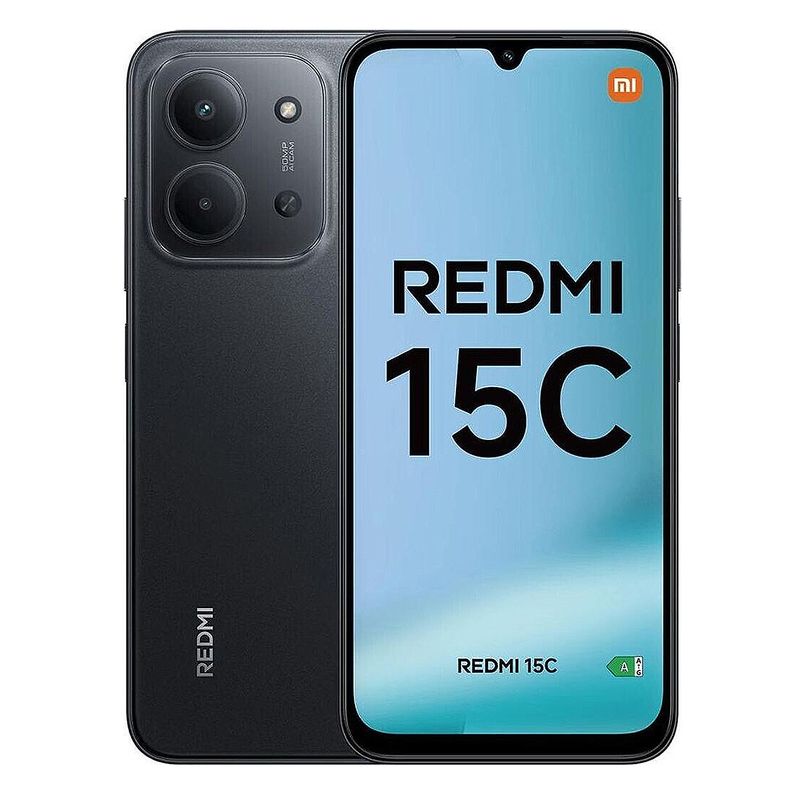 XIAOMI - Celular Xiaomi Redmi 15C 128GB 4GB RAM Ampliable a 8GB Negro