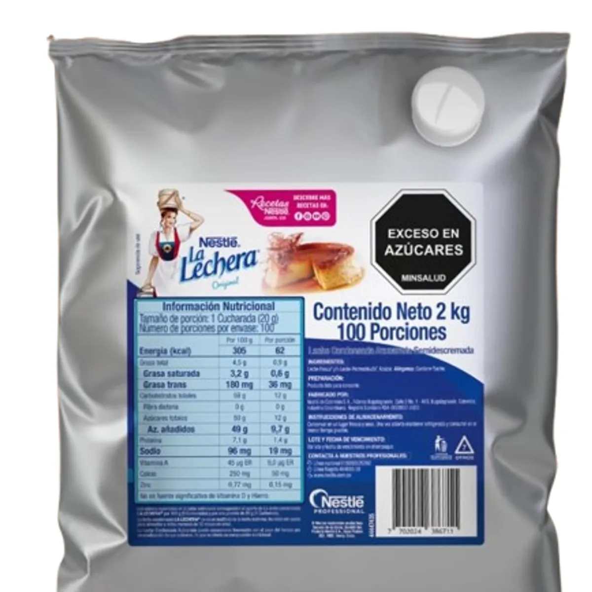 NESTLE - Leche Condensada La Lechera X 2000g