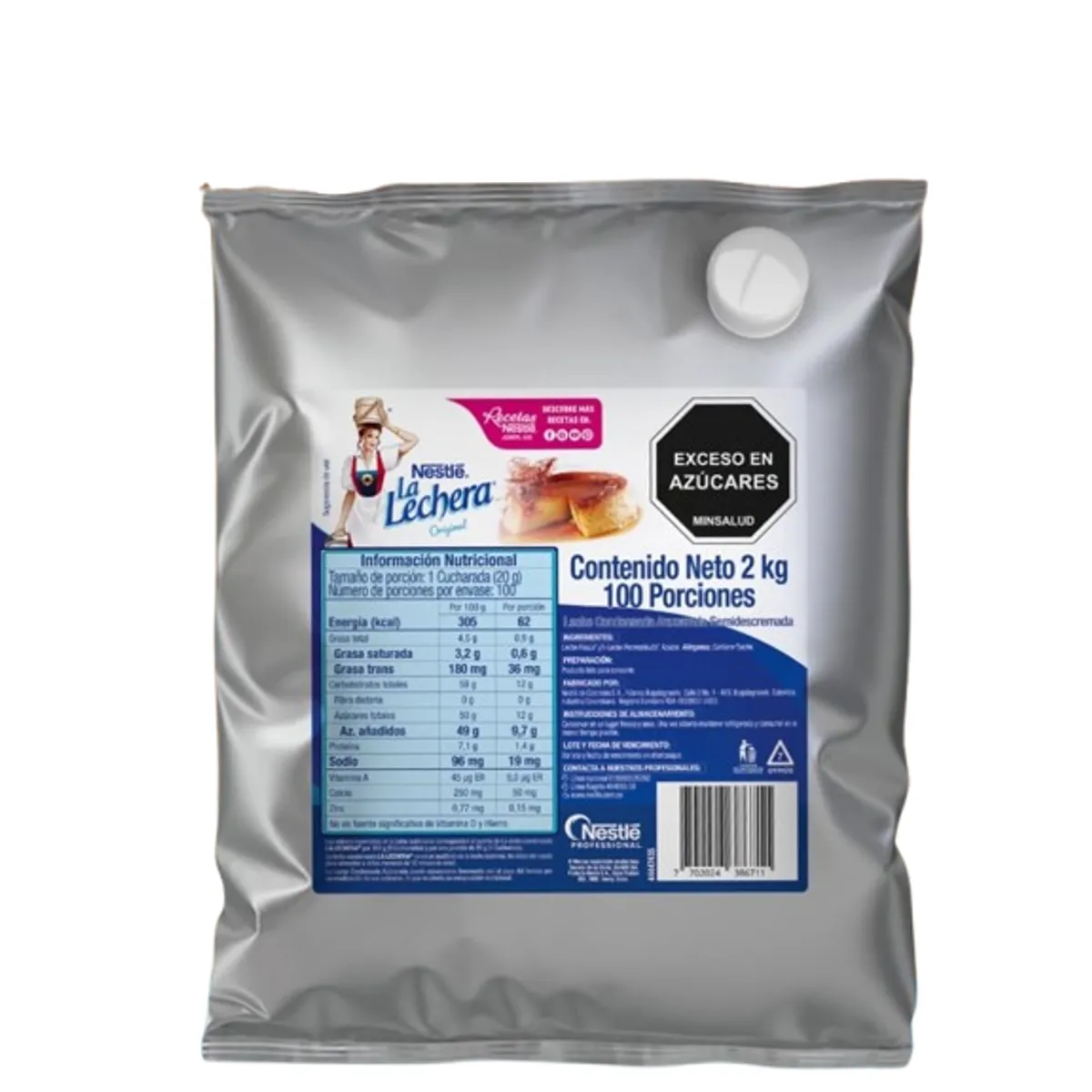 NESTLE - Leche Condensada La Lechera X 2000g