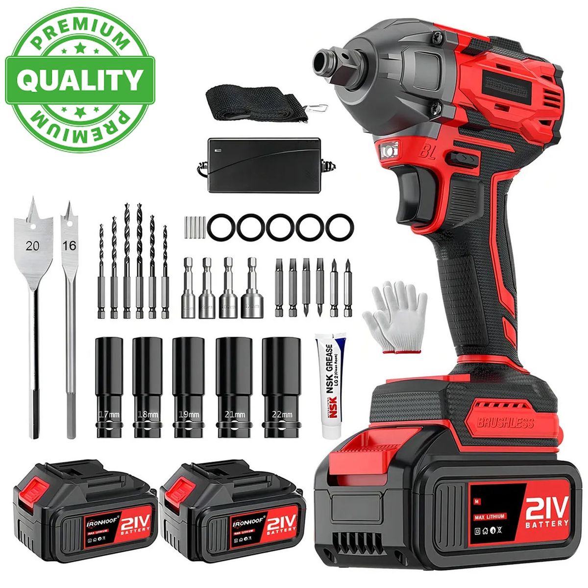 ONE PIXEL - Llave De Impacto Inalámbrica Electrica 21v 1/2 330