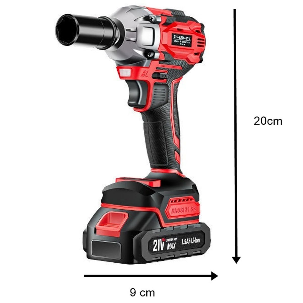 ONE PIXEL - Llave De Impacto Inalámbrica Electrica 21v 1/2 330