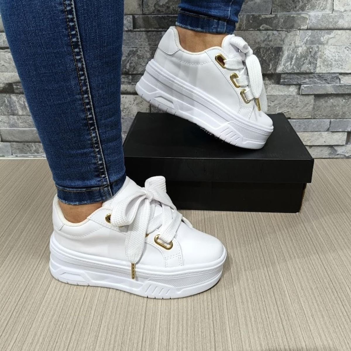 URBAN PLUS - TENIS PARA MUJER COLOR BLANCO