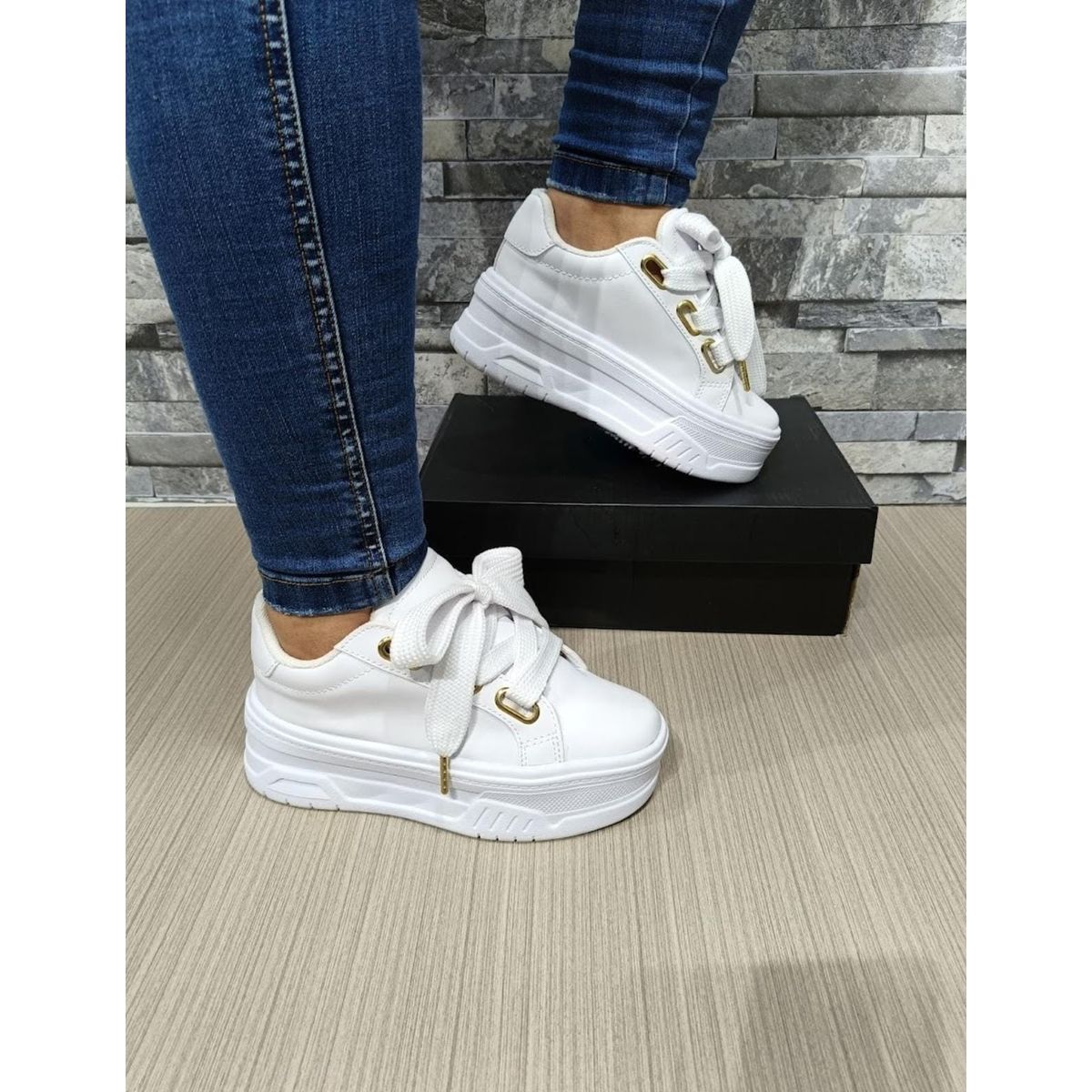 URBAN PLUS - TENIS PARA MUJER COLOR BLANCO