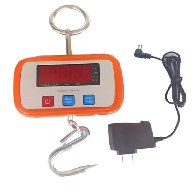 B&L - Bascula Digital Colgante 300 Kg Naranja