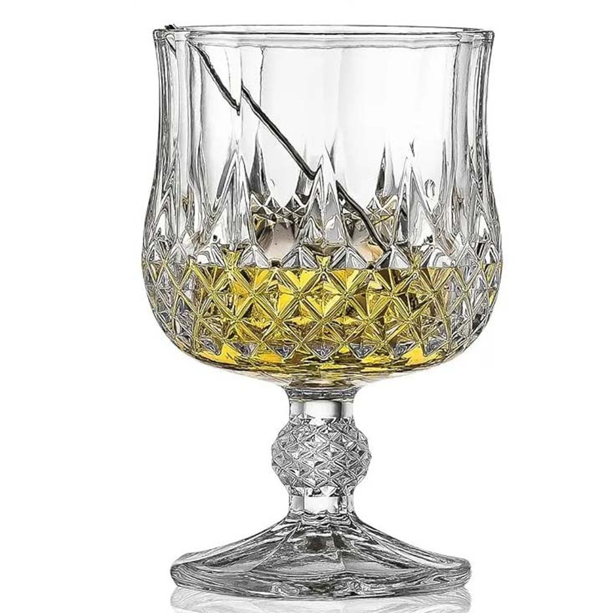 TIGRES DEL ASIA - SET 6 COPAS VIDRIO APERITIVO HIGH GRADE 1.5 ONZAS