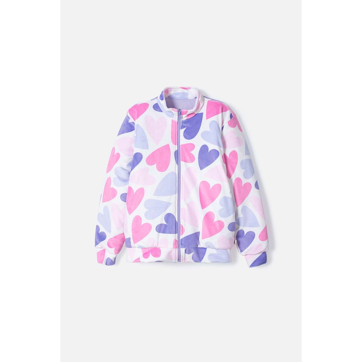 MIC - Chaqueta Mic multicolor con estampado de corazones para niña