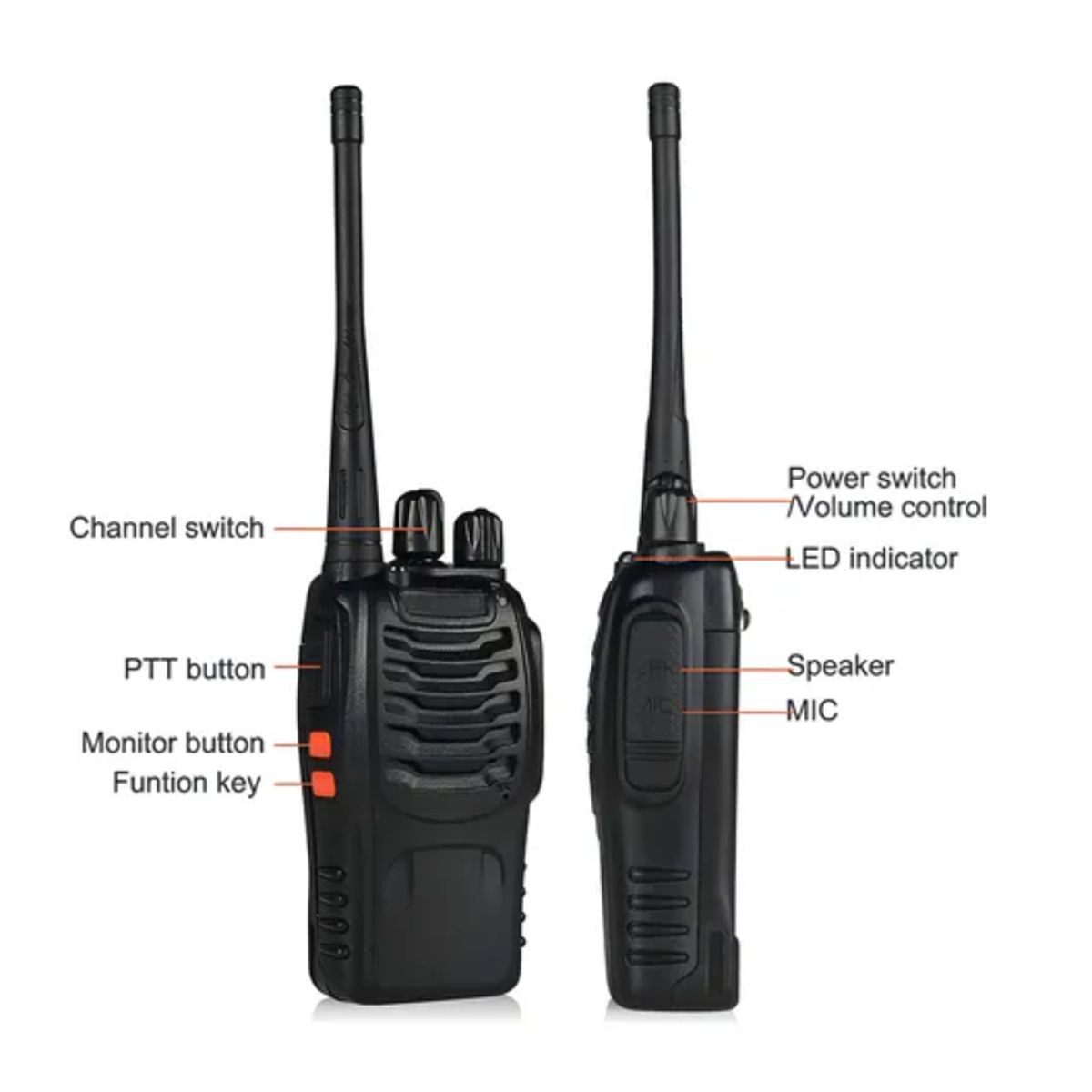 BAOFENG - Walkie-talkie Baofeng Bf-888h Bf-888s Y Frecuencia Uhf