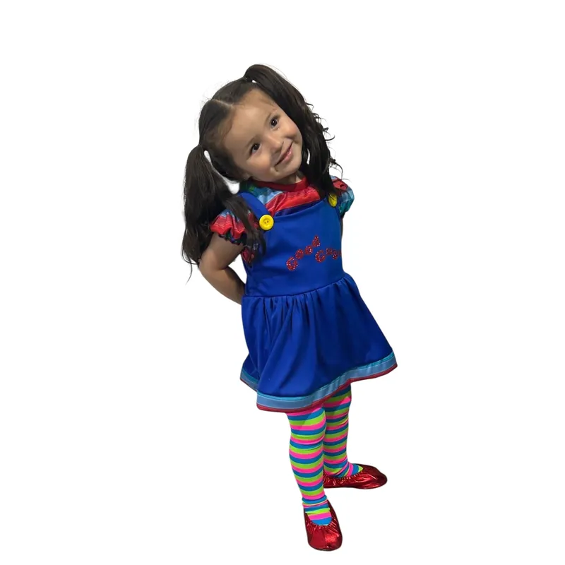 BRYKE - Disfraz Niña Chucky Cosplaytallas 2-4-6-81012