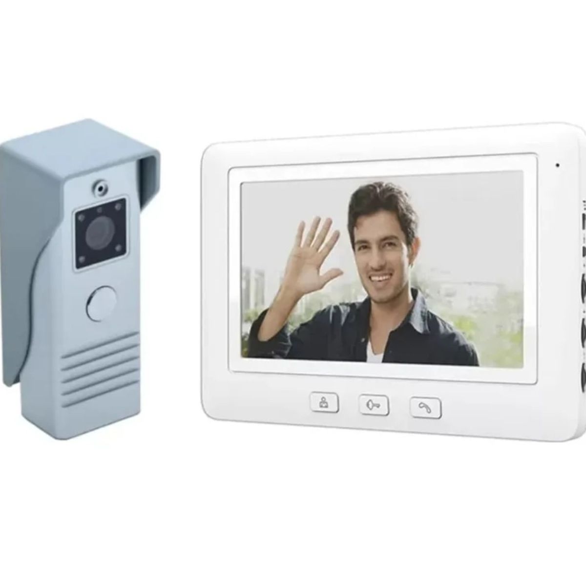 GENERICO - Timbre video portero alambrico audio doble via MONITOR 7