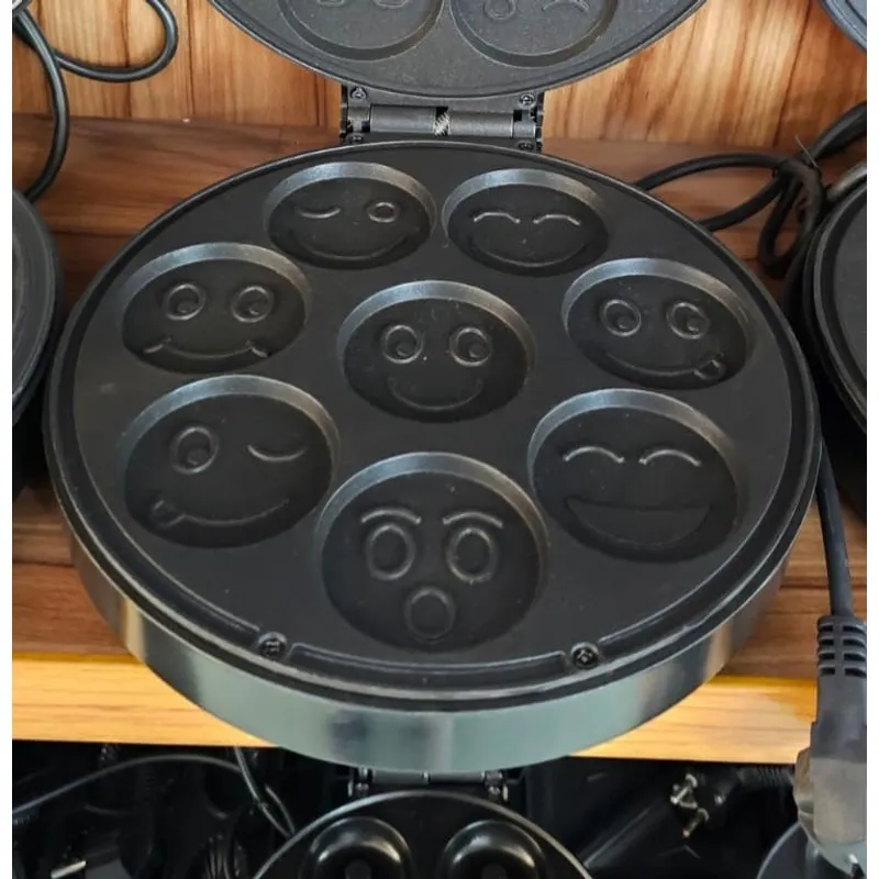 GENERICO - Máquina Eléctrica para Panqueques con Caritas – 24 cm
