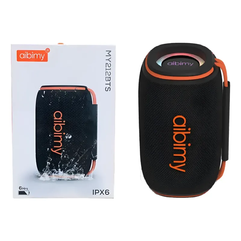 1A - Parlante Portátil Aibimy My212 Bluetooth Ip67 5w Rgb