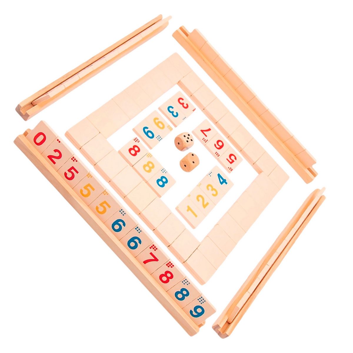 GENERICO - Juego Didactico Aprendizaje Numeros Fichas Cognitiva Niños