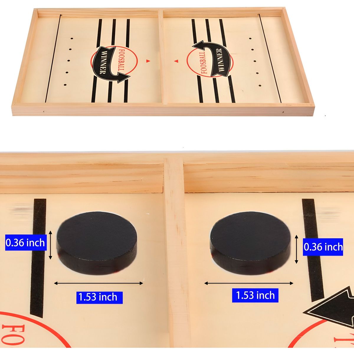 GENERICO - Juego De Mesa Madera Futbol Lanzador Agilidad Y Estrategia