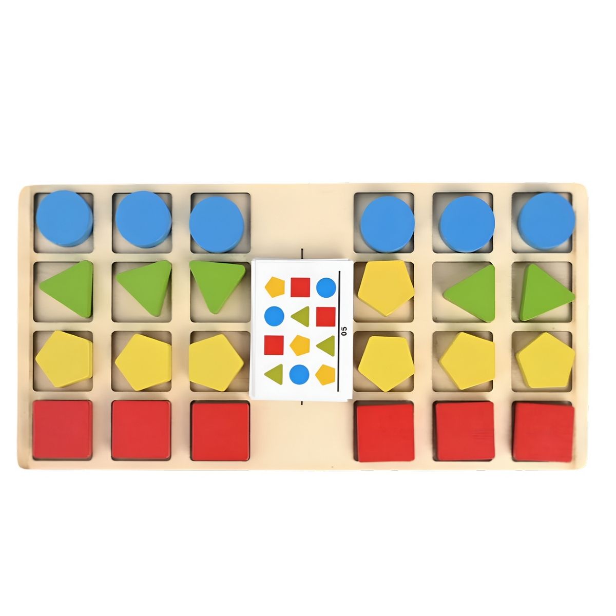 GENERICO - Juego De Mesa Madera Cartas Aprendizaje Patrones Interactivo