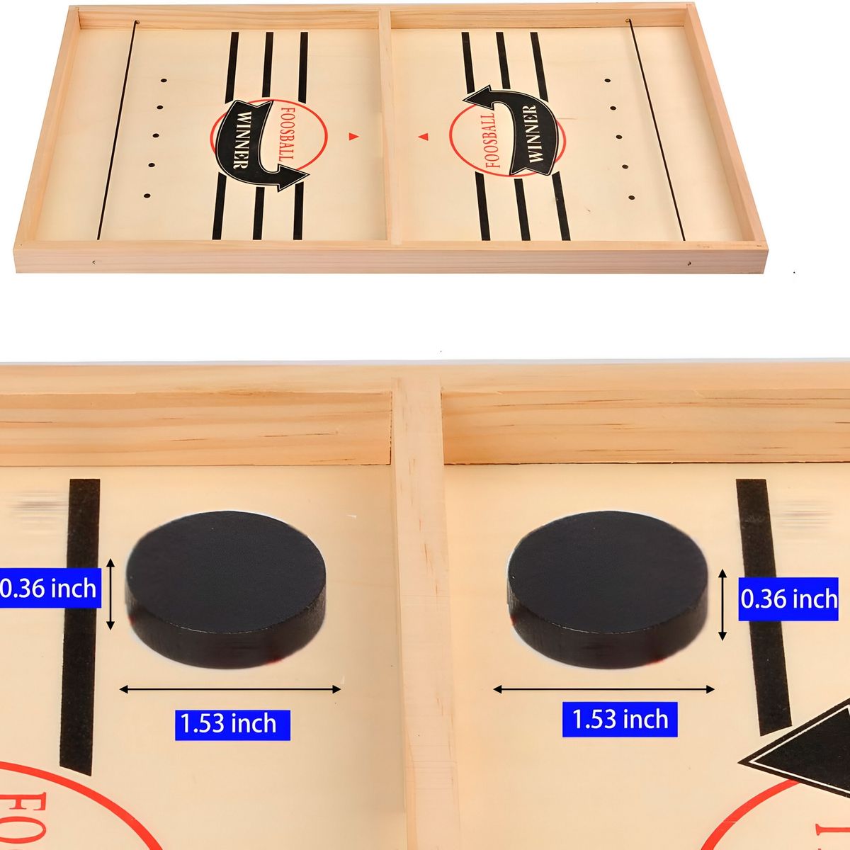 GENERICO - Juego De Mesa Madera Futbol Lanzador Agilidad Y Estrategia