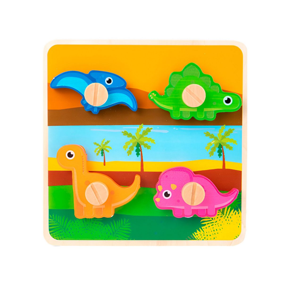 GENERICO - Tablero Aprendizaje Madera Personajes Destornillador Niños