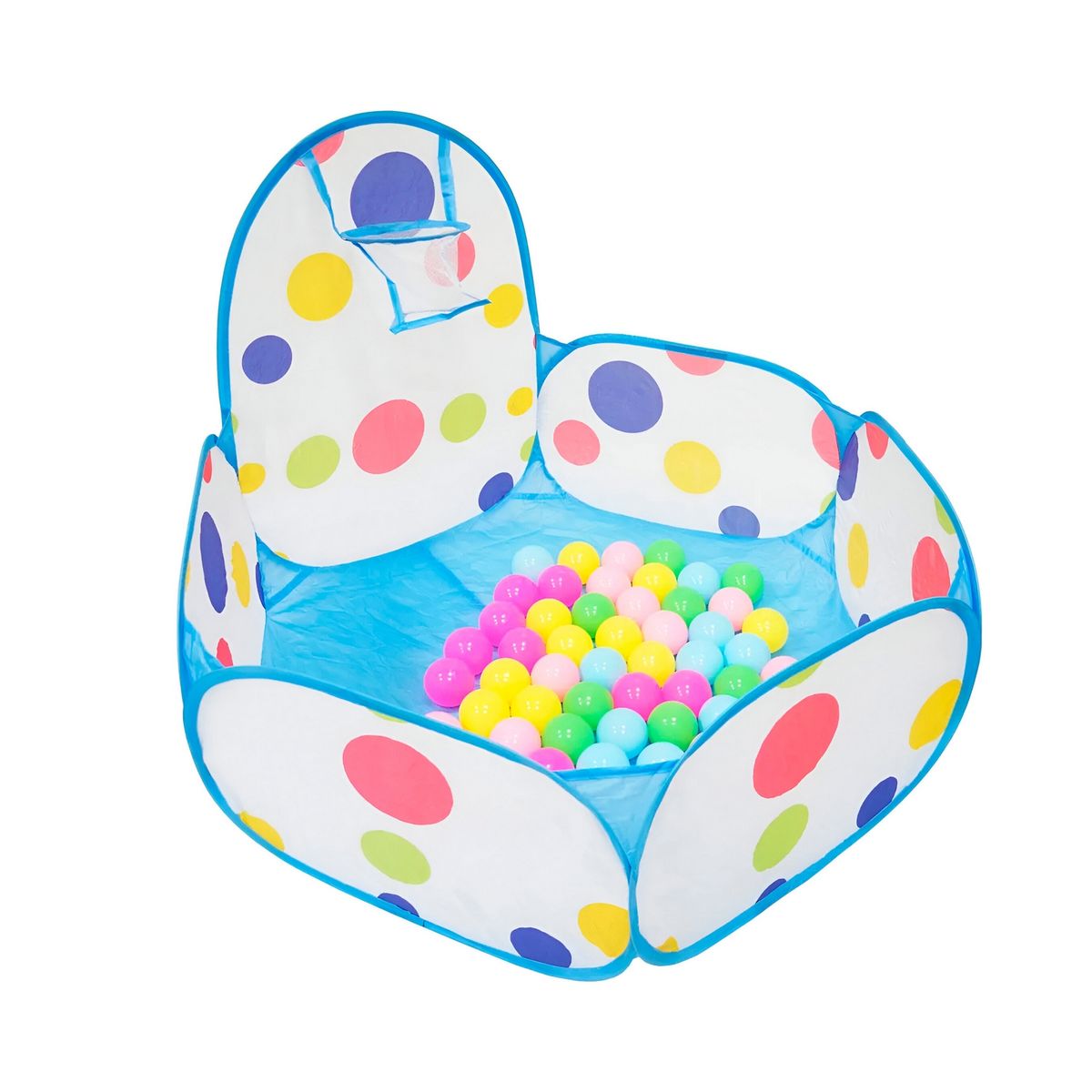 GENERICO - Piscina De Pelotas Interactiva Plegable Canasta Basketball