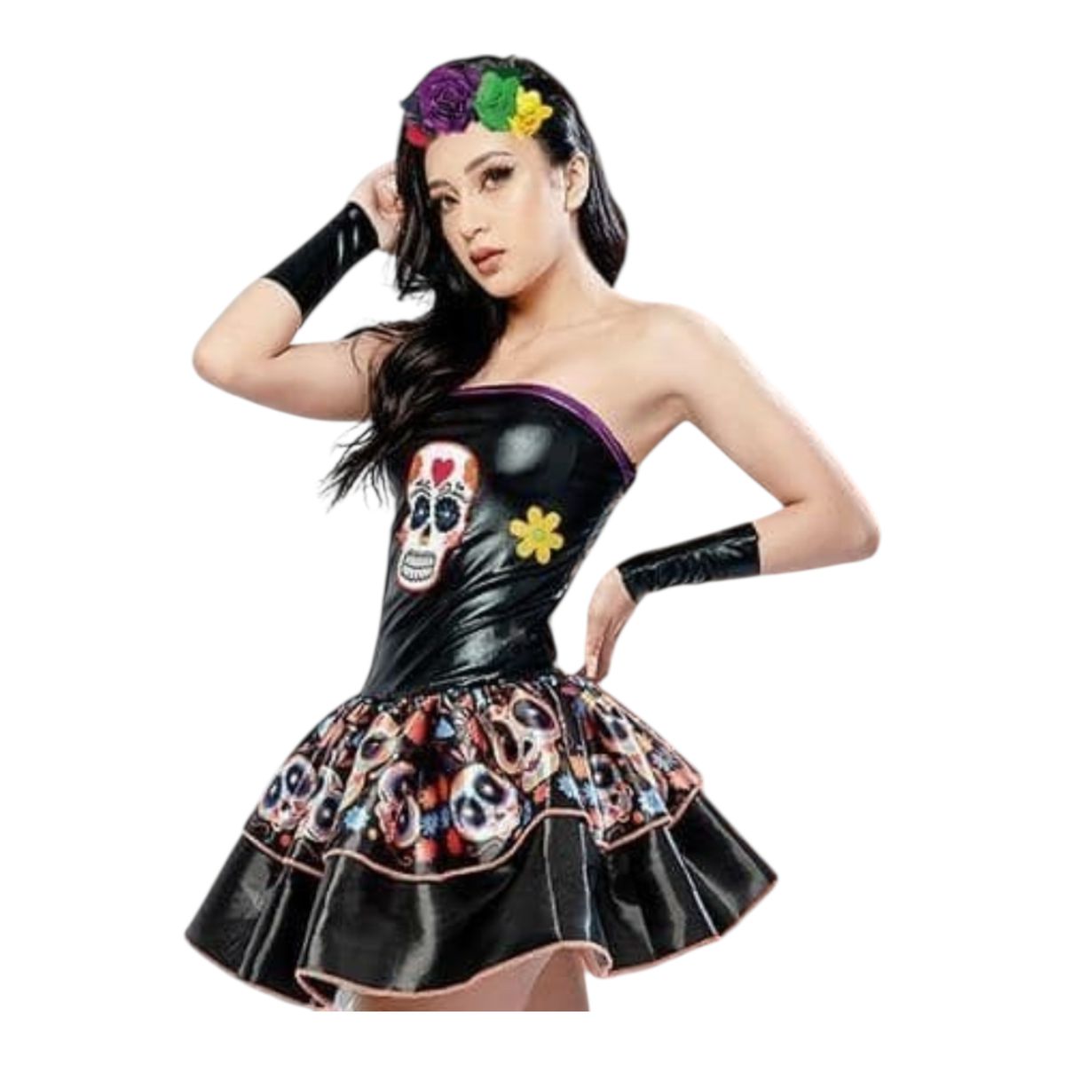 BRYKE - Disfraz Mujer Catrina  Mexicana 2 a la 16