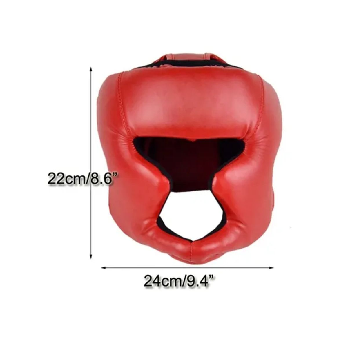 GENERICO - casco artes maciales boxeo mma cabezal protector kickboxing rojo