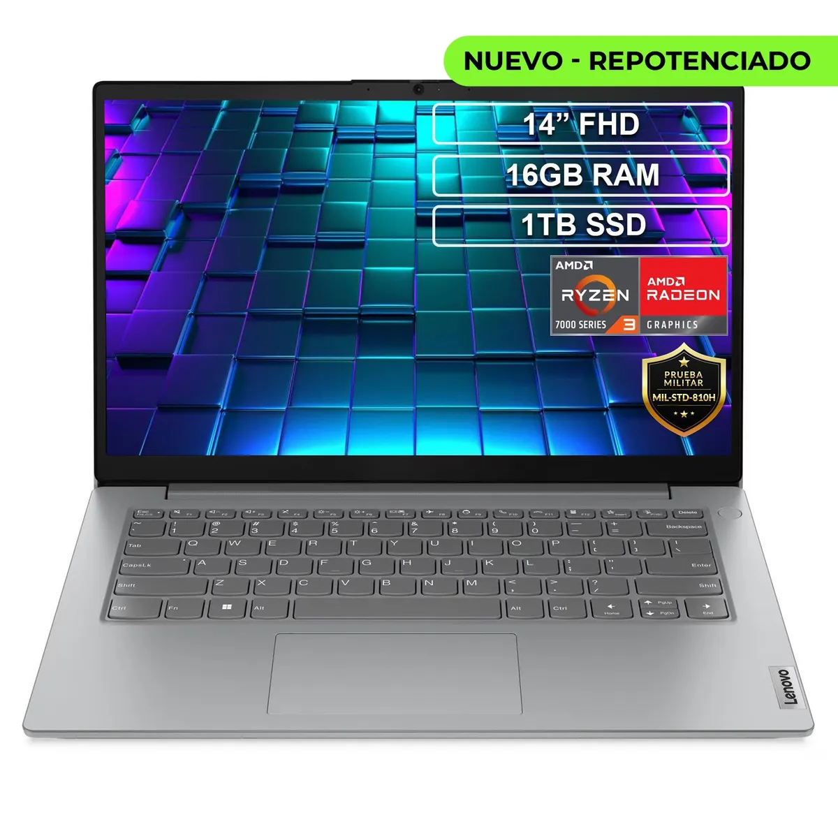 Lenovo - Portátil Lenovo V14 G4 AMN AMD Ryzen 3 7320U 16GB 1TB FHD 14