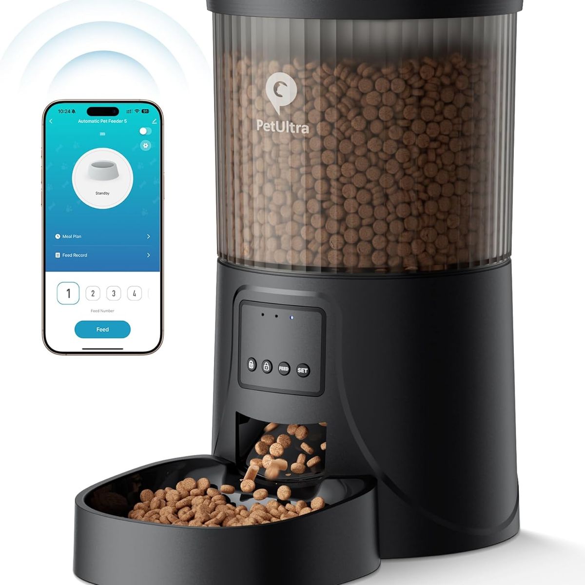 GENERICO - comedor alimentador de mascotas wifi con app