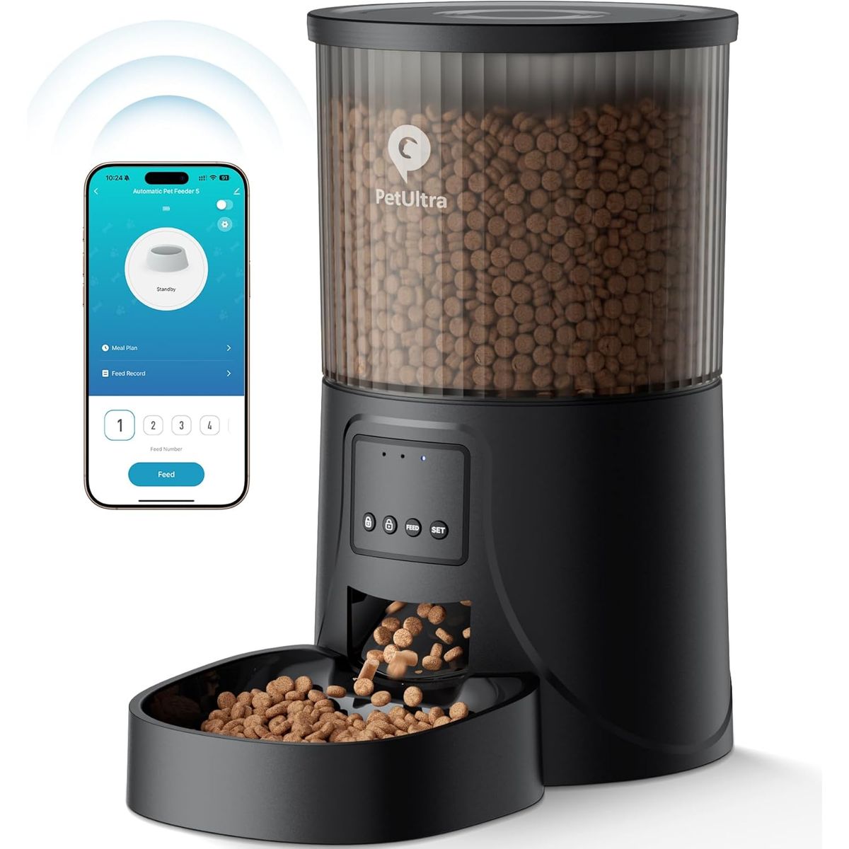 GENERICO - comedor alimentador de mascotas wifi con app