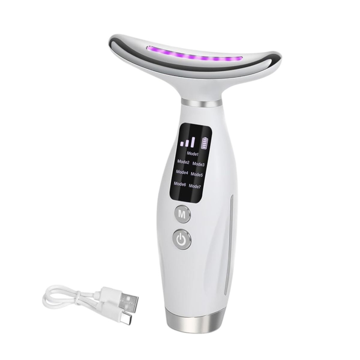 GENERICO - Masajeador Electrico Facial Con Terapia Led Rejuvenece