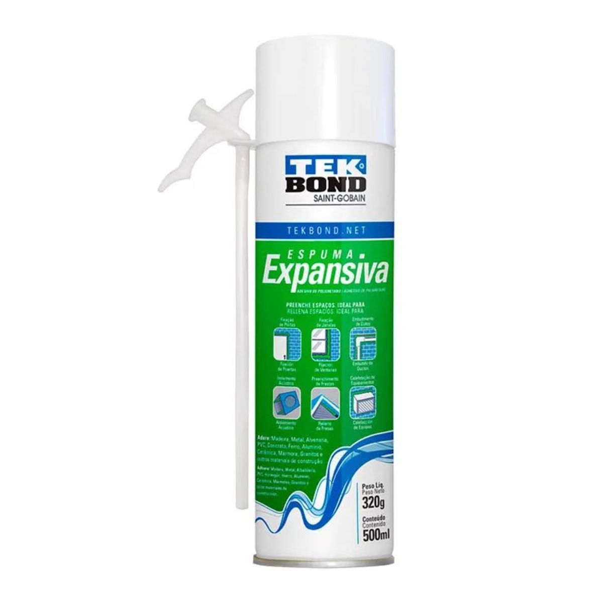 GENERICO - Espuma Expansiva de Poliuretano Tekbond 500ml