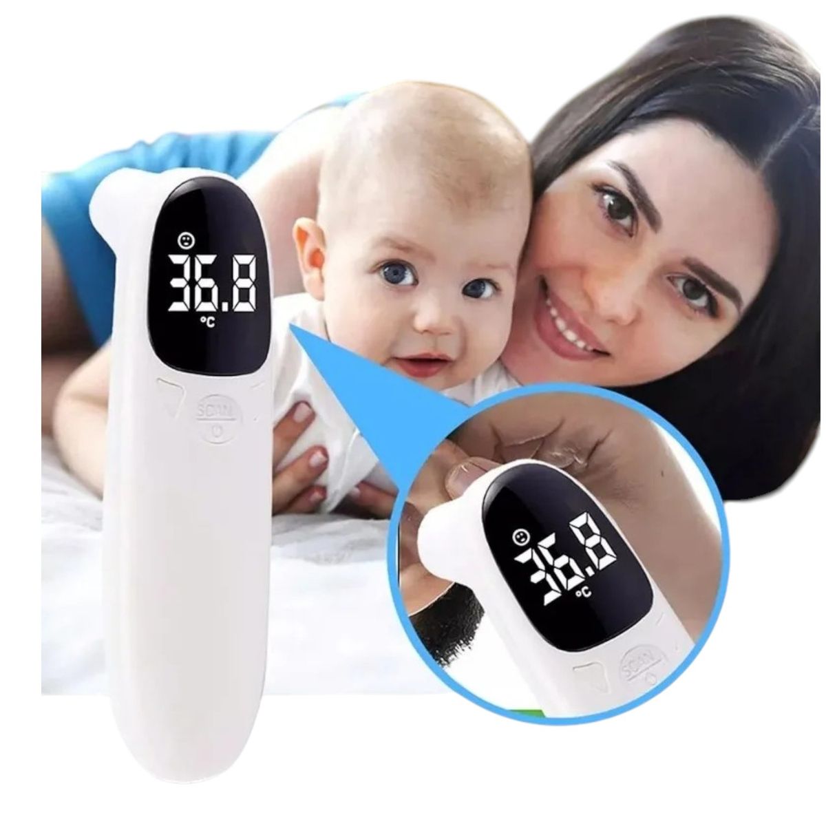 GENERICO - Termometro Digital Sin Contacto Para Bebe Y Adultos