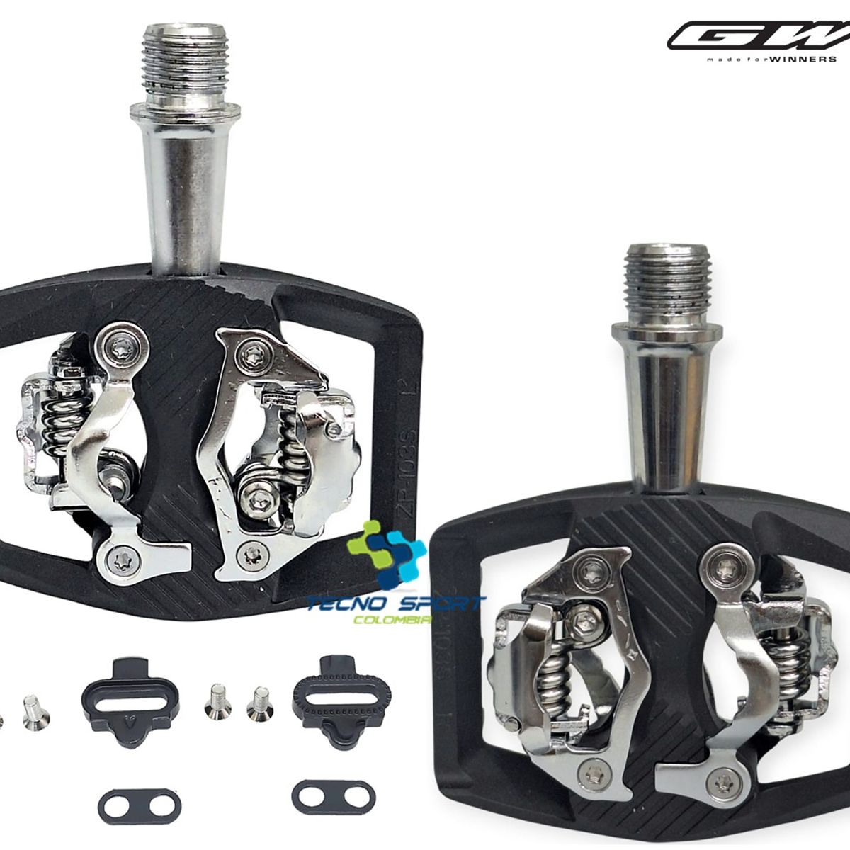 GW - Pedal Gw Aluminio Chocles Calas Bicicleta Mtb Plataforma