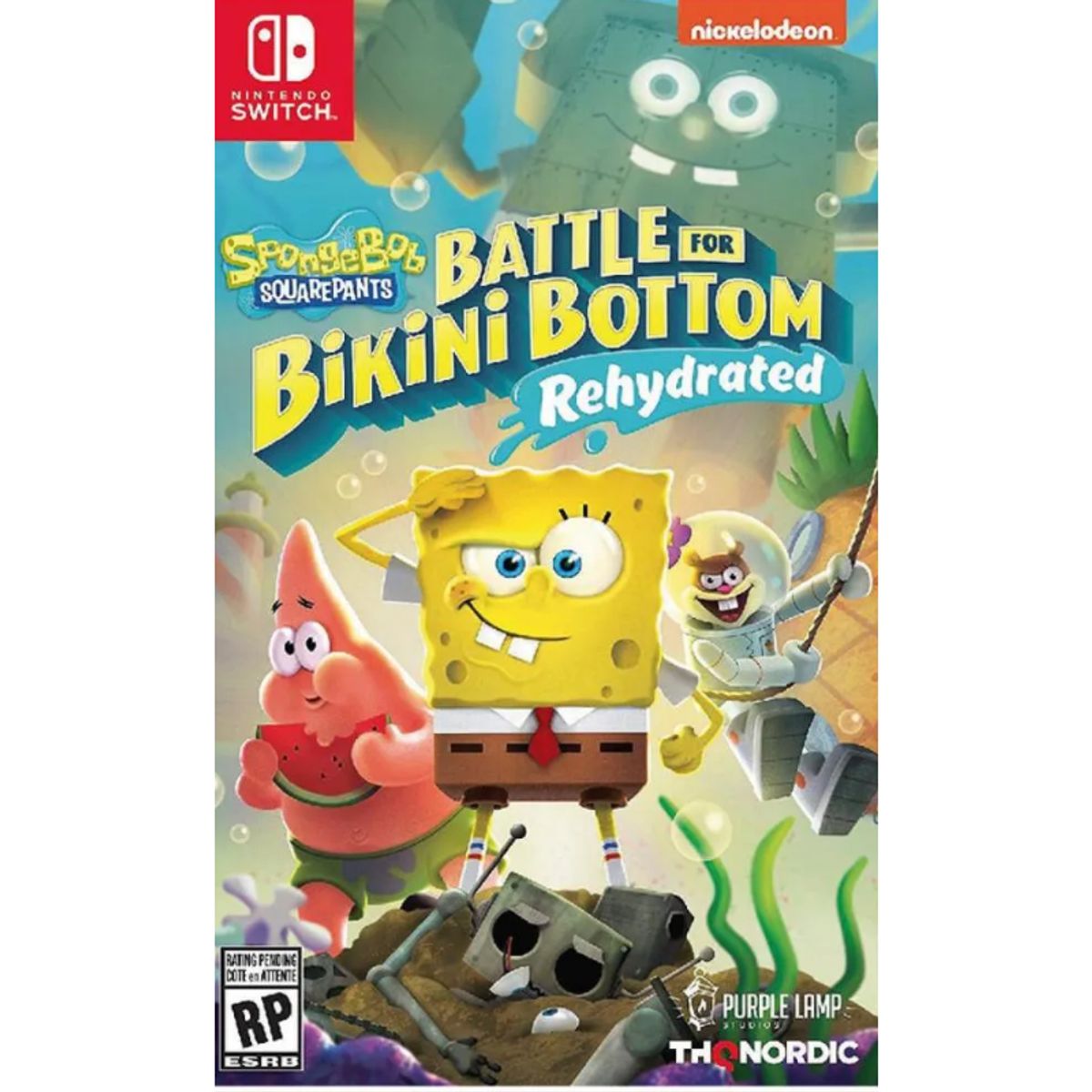NINTENDO - Spongebob Squarepants Battle For Bikini Bottom Rehydrated - Juego Nintendo Switch