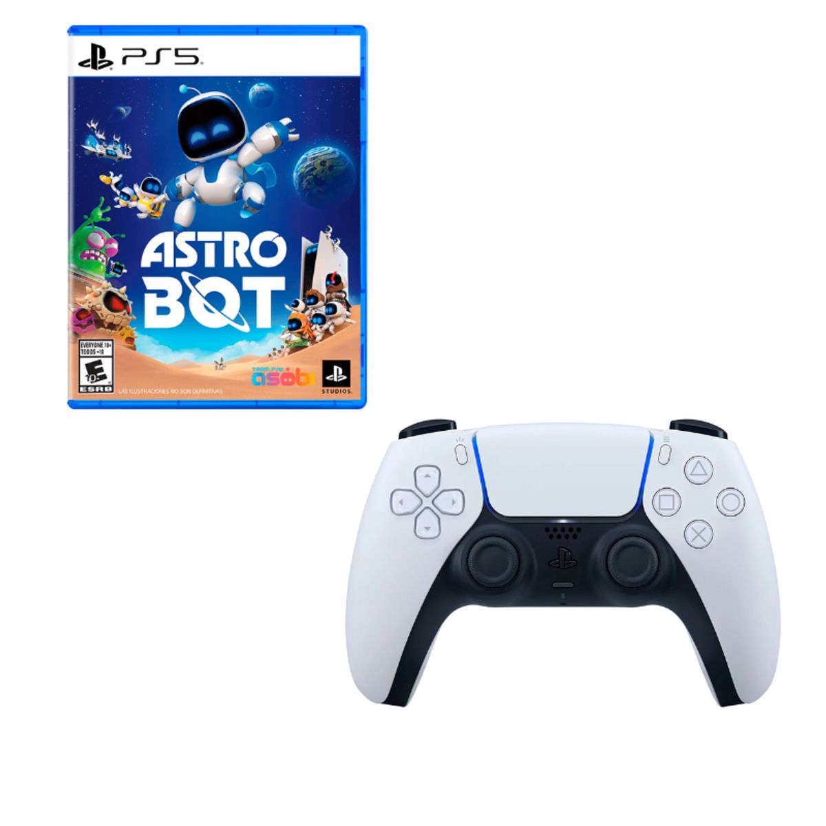 PLAYSTATION - Control Playstation 5 Blanco Con Juego Astro Bot Ps5