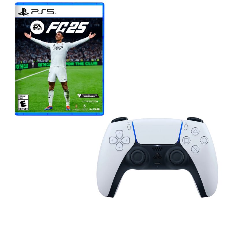 PLAYSTATION - Control Playstation 5 Blanco Con Juego Fc 25 Ps5