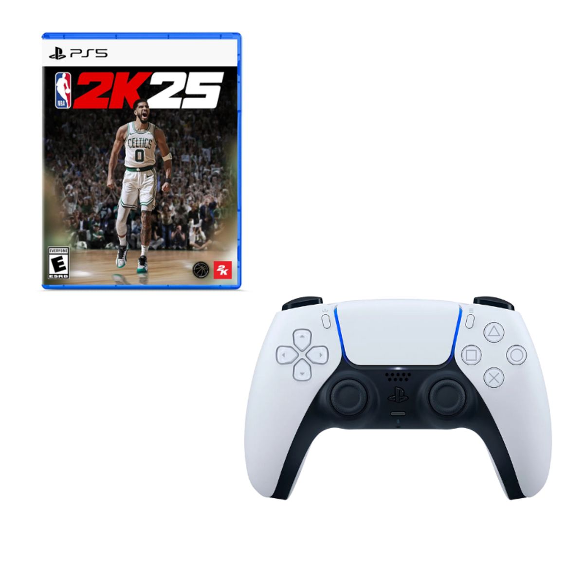 PLAYSTATION - Control Playstation 5 Blanco Con Juego NBA 2K25 Ps5