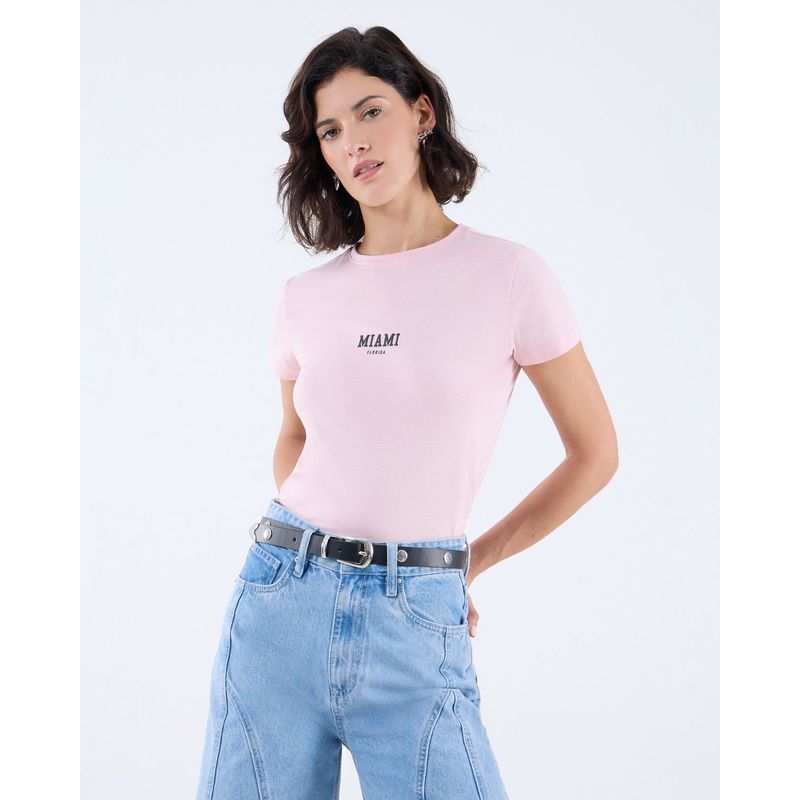 SEVEN SEVEN - Camiseta Para Mujer Manga Corta Color Rosa Marca Seven Seven #28096089