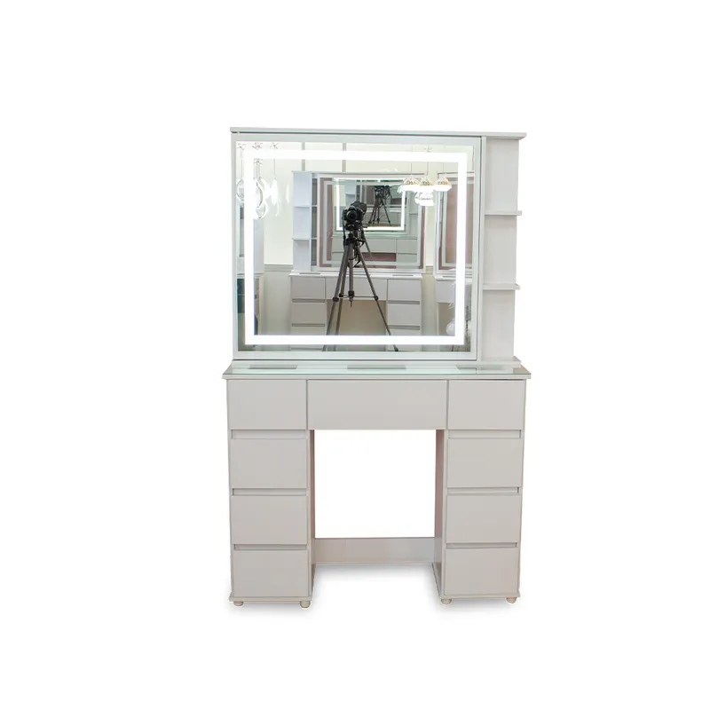 GENERICO - Espejo De Pie Tocador Con Luz blanco