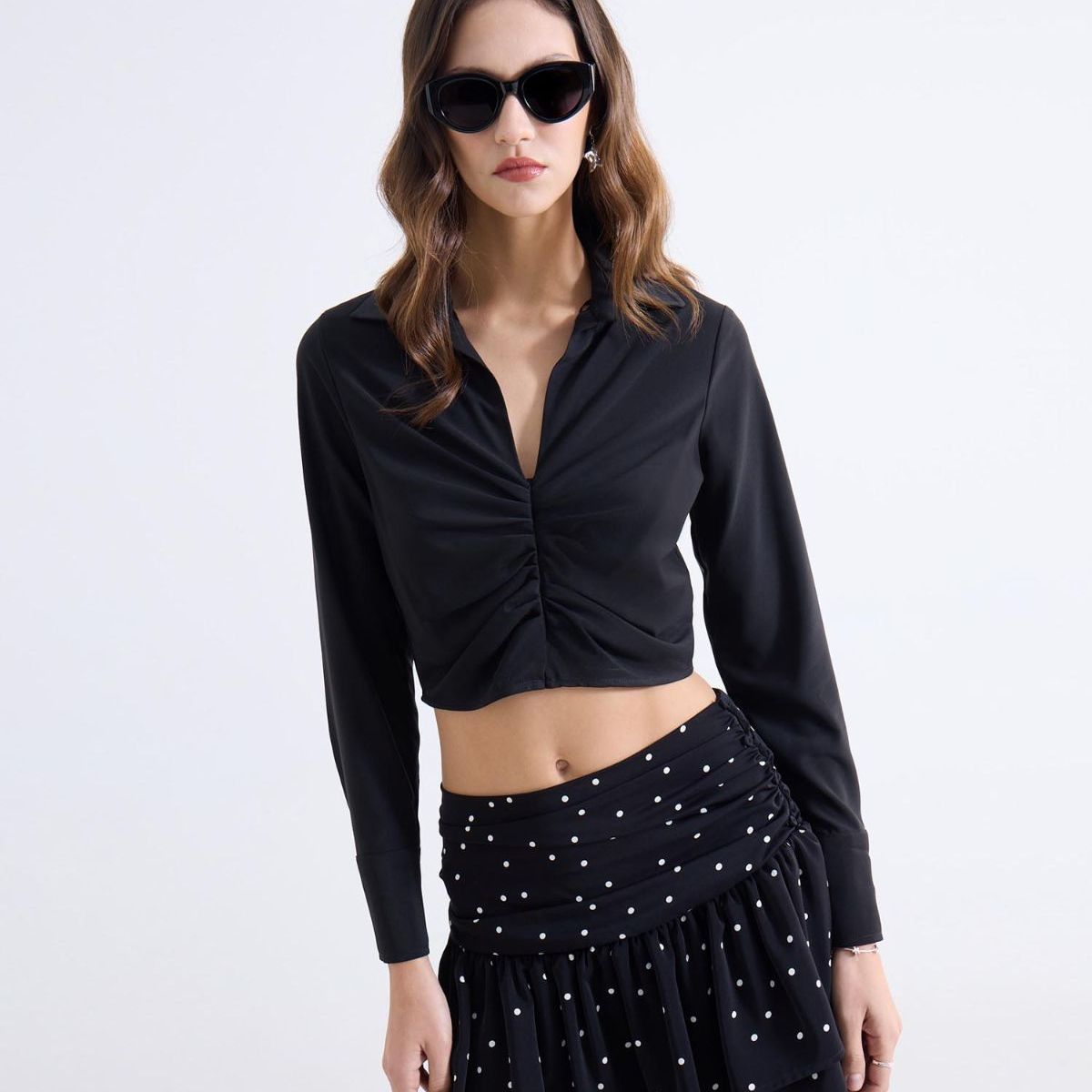 SEVEN SEVEN - Blusa Para Mujer Manga Larga Color Negro Marca Seven Seven #28124111